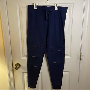 Justice Navy Sweatpants Size 20 plus